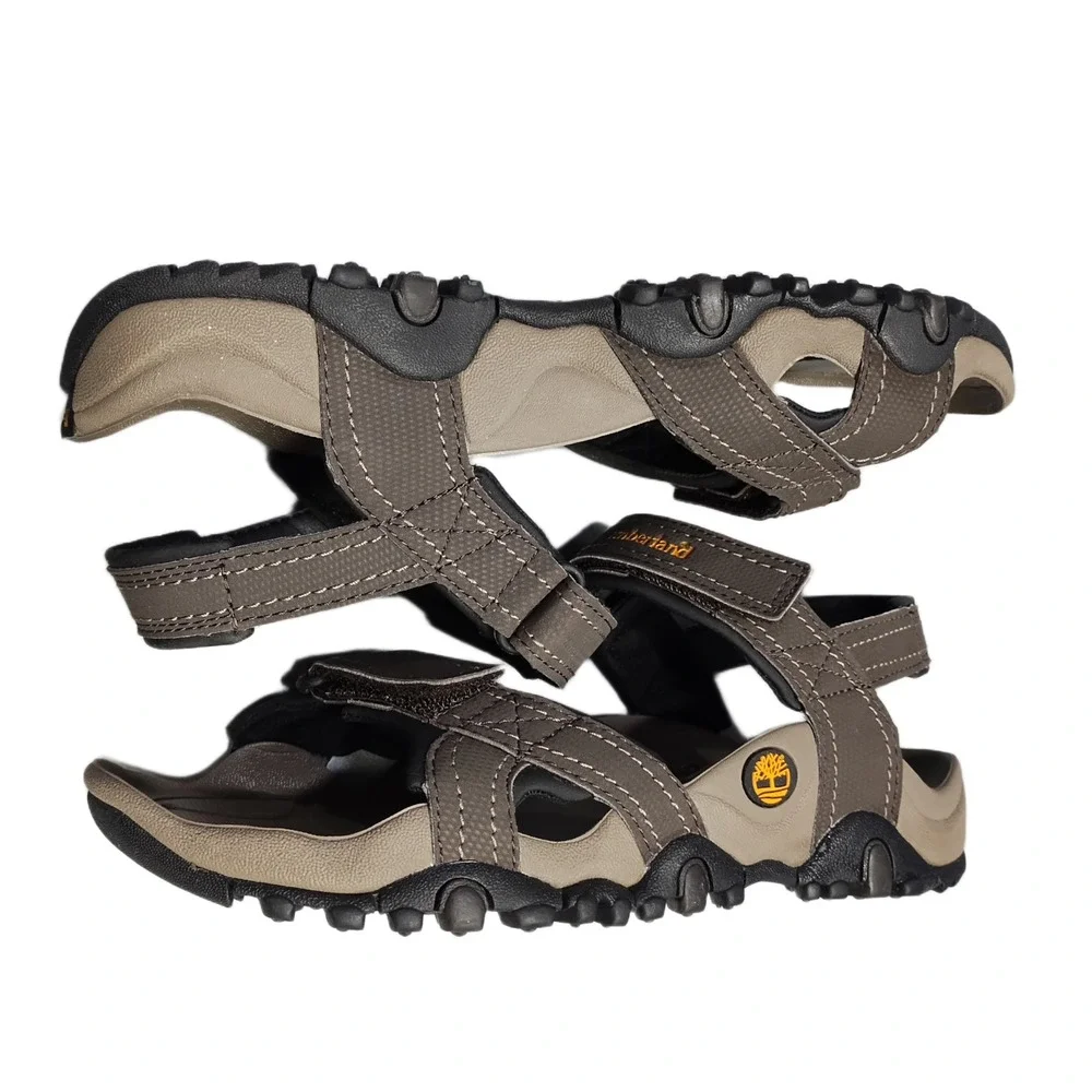 Timberland Granite Trailray Sandals Mens US 9M Gray Comfort Open Toe Hook & Loop